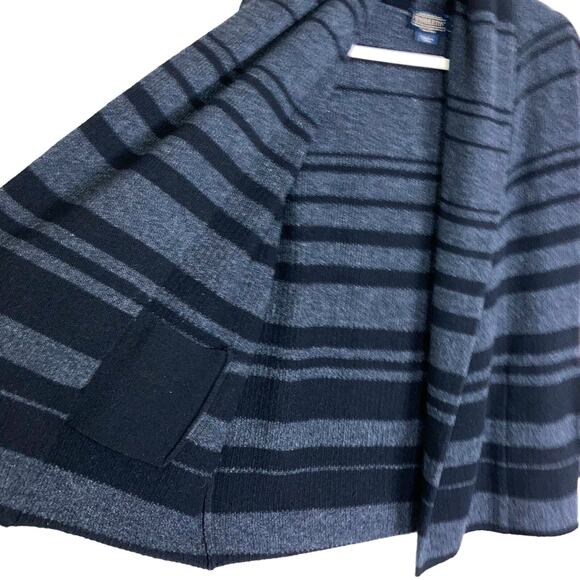 Pendleton Wool Angora Alpine Getaway Cardigan Sweater Open Striped Front Small P - Picture 6 of 16